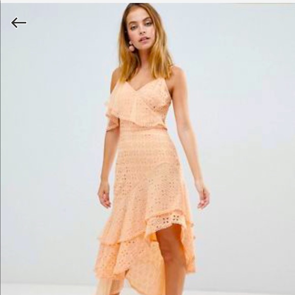 city triangles lace dress City Triangles Yellow Y2K Ruffle Dress – patted